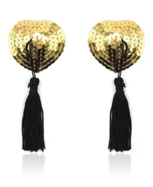 Shine gold nipples tassels - 904333