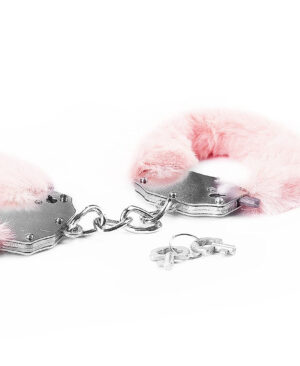 Pink Fetish Pleasure Fluffy Handcuffs - 7100369a