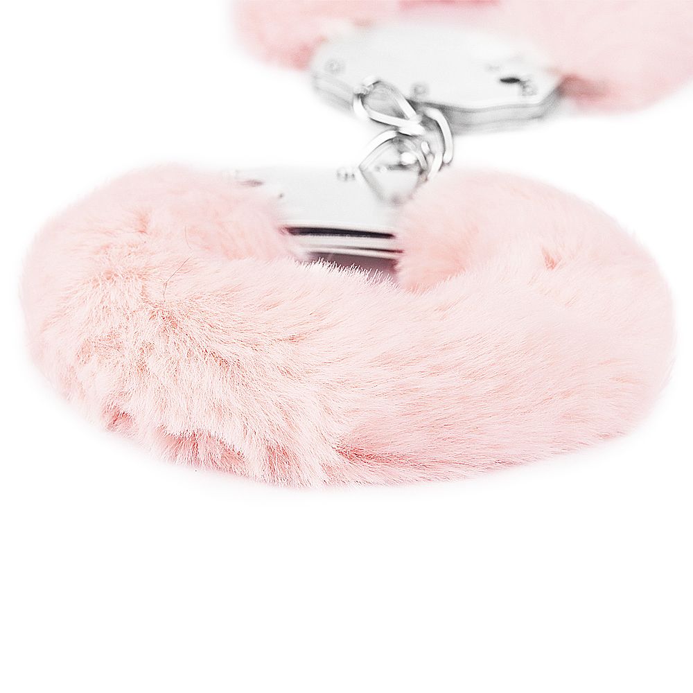 Pink Fetish Pleasure Fluffy Handcuffs - 7100369c